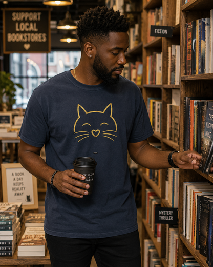 CAT Face T-Shirt — Smiling Kitty Graphic Tee