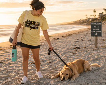 PAWS: My Dog Decides When We Go Home T-Shirt