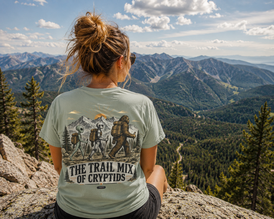 The Trail Mix of Cryptids Hiking T-Shirt