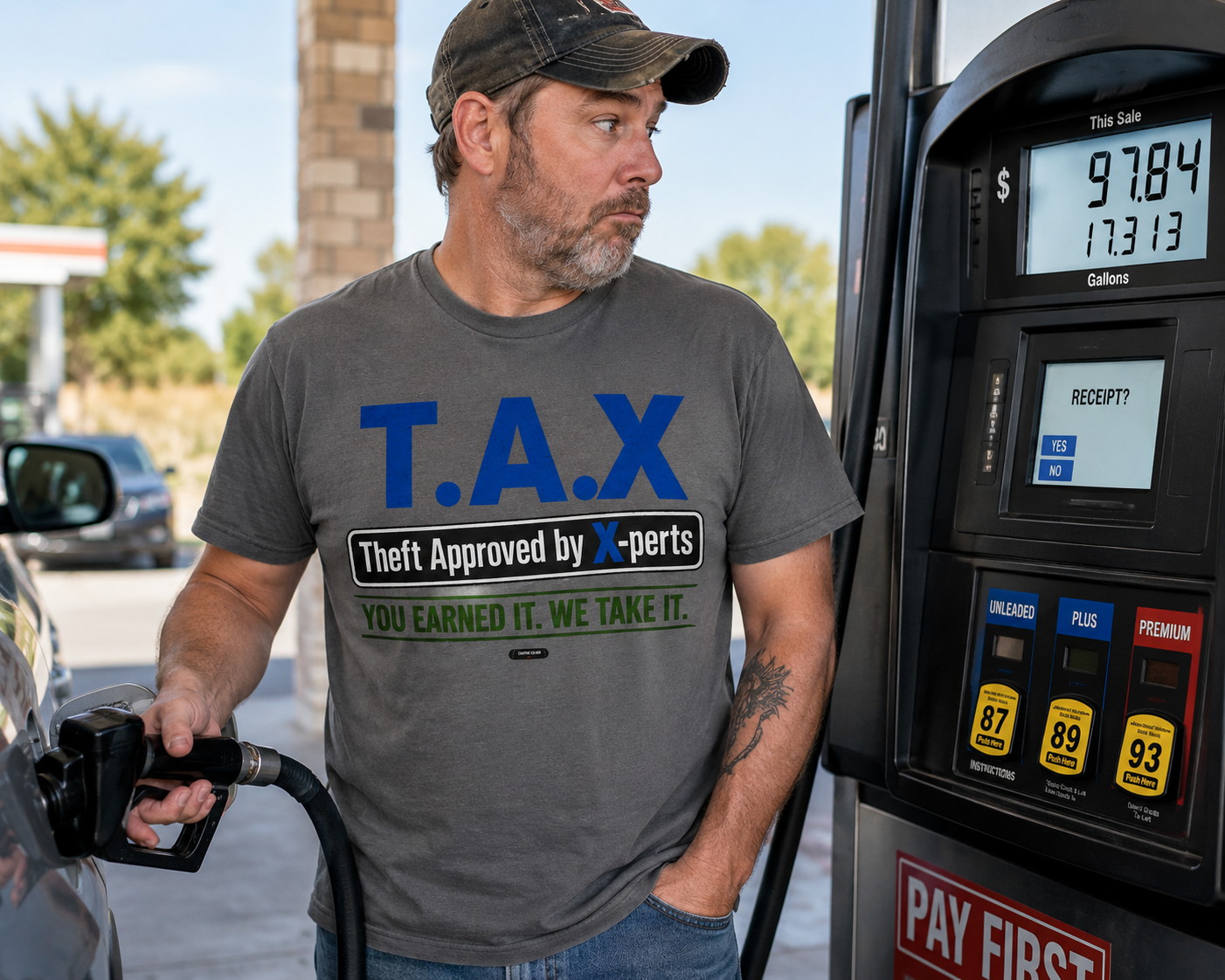 T.A.X. "Theft Approved by Xperts" Graphic Tee