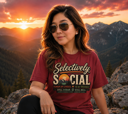 Selectively Social — Vintage Introvert T-Shirt