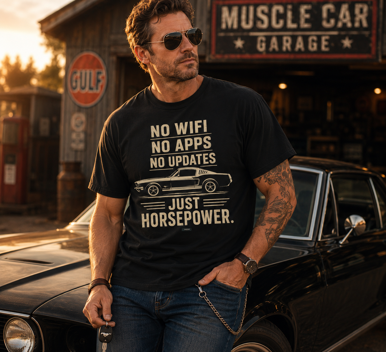 CLASSIC CAR Mustang Muscle T-Shirt