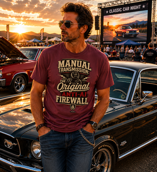CLASSIC CAR Manual Transmission Original FirewallT-Shirt