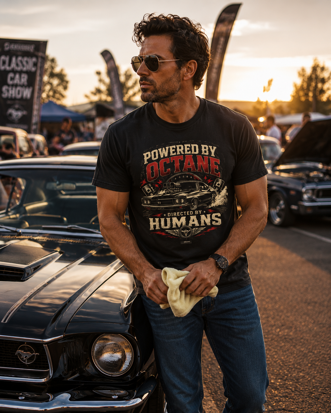 CLASSIC CAR Powered By Octane T-Shirt