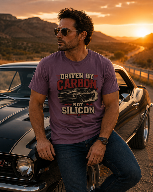 CLASSIC CAR  Driven By Carbon Not Silicon T-Shirt