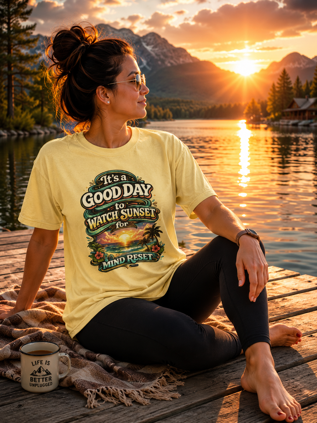 It's a Good Day To Watch The Sunset for Mind Reset T-Shirt