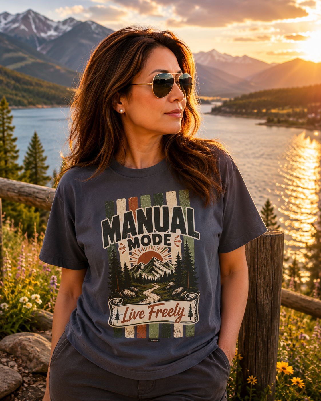 HUMANWARE : MANUAL MODE Retro Nature T-Shirt