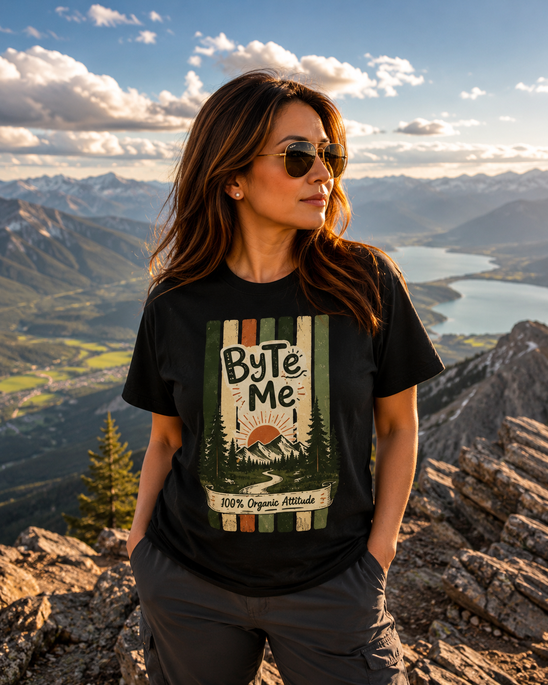 HUMANWARE :Byte Me Retro Nature T-Shirt