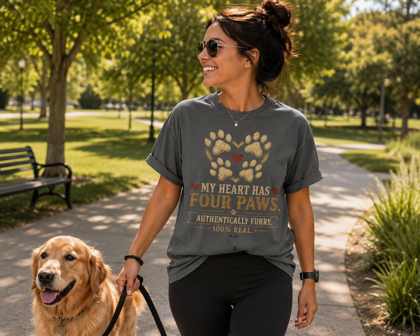 My Heart Has Four Paws T-Shirt
