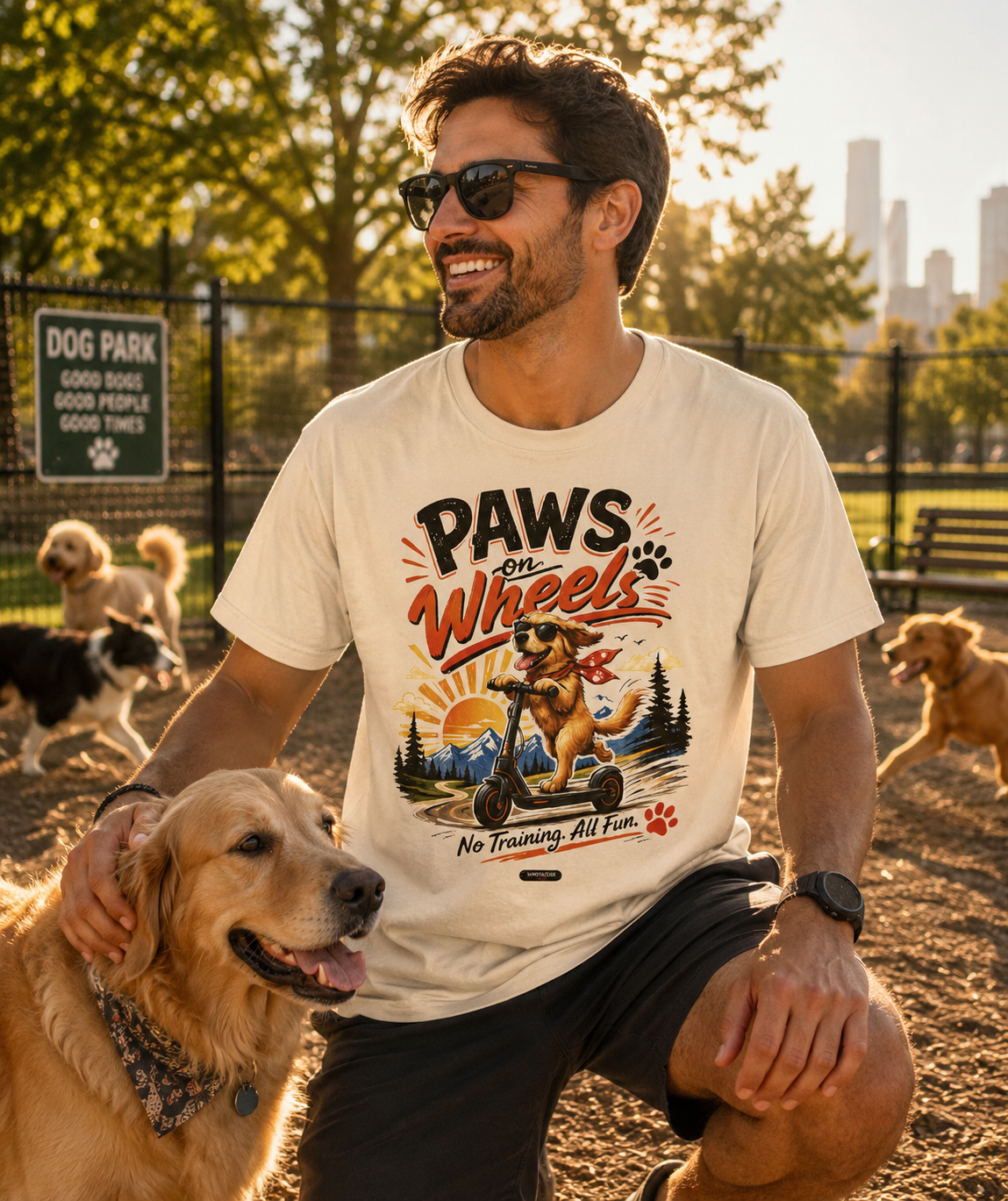 Paws on Wheels- DOG T-Shirt