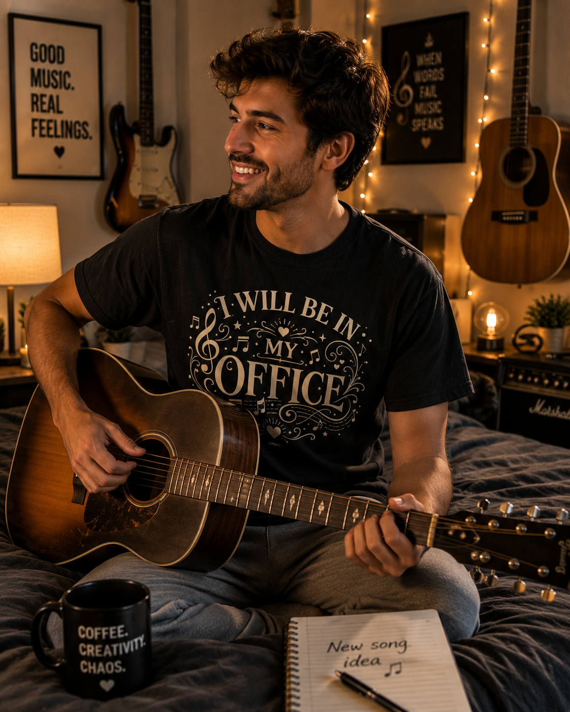 MUSIC: I Will Be In My Office T-Shirt