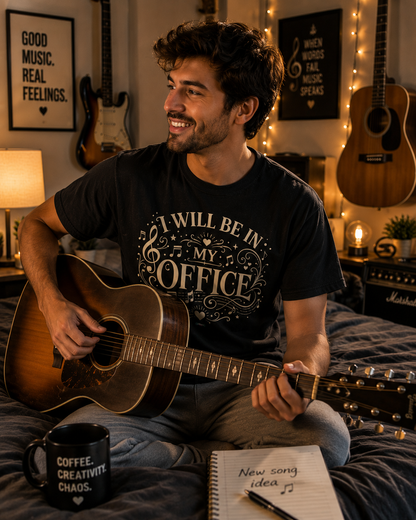 MUSIC: I Will Be In My Office T-Shirt