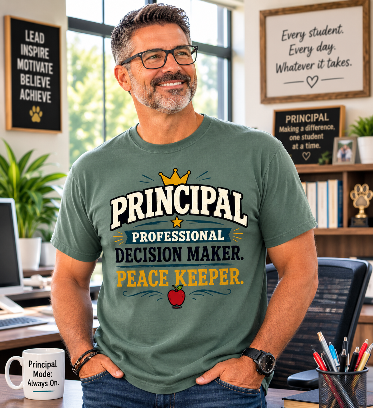 BTS: PRINCIPAL-Professional Decision Maker. Peace Keeper. T-SHIRT