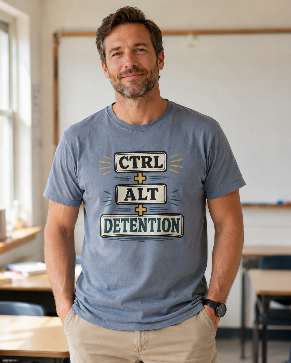 BTS: CTRL + ALT+ DETENTION - Graphic Tee (Teacher / Parent Humor)