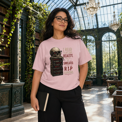 BOOKTee: I Read to Escape Reality Gothic Book Lover Tee