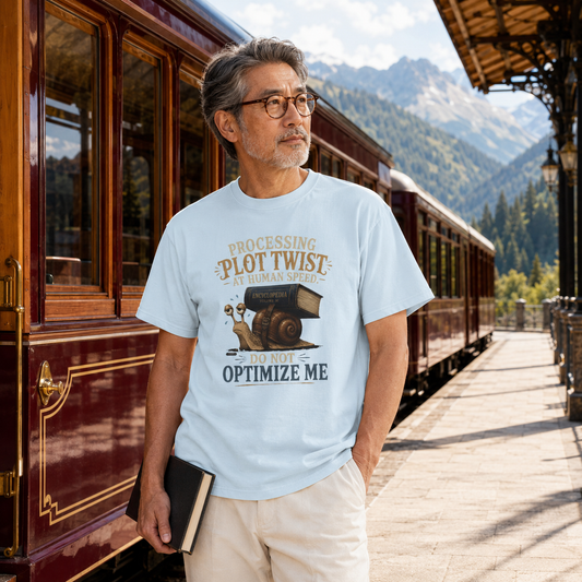 BOOKTee: Processing  Plot Twist At Human Speed. Do not Optimize  Me T-Shirt