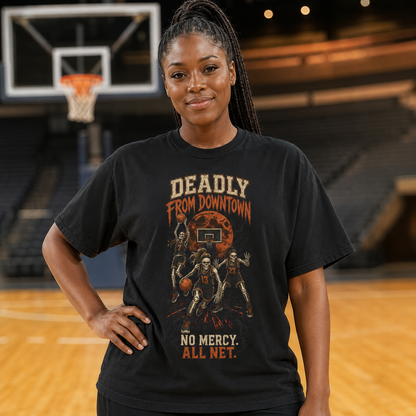 Halloween: Deadly From Downtown Women's Basketball T-Shirt