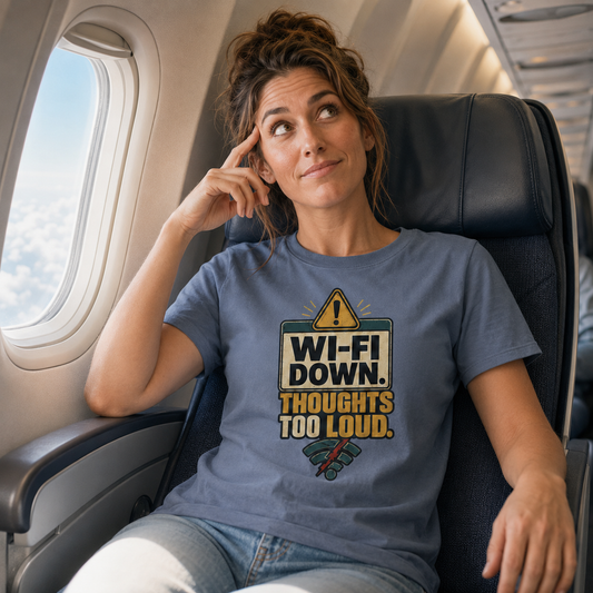 Wi‑Fi Down Funny Internet Error Graphic Tee