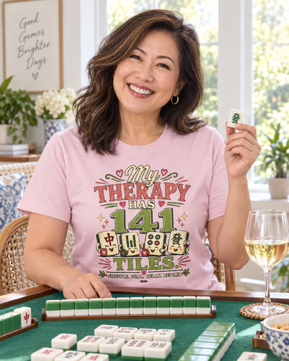 MAHJONG: My Therapy Have 141 Tile T-Shirt