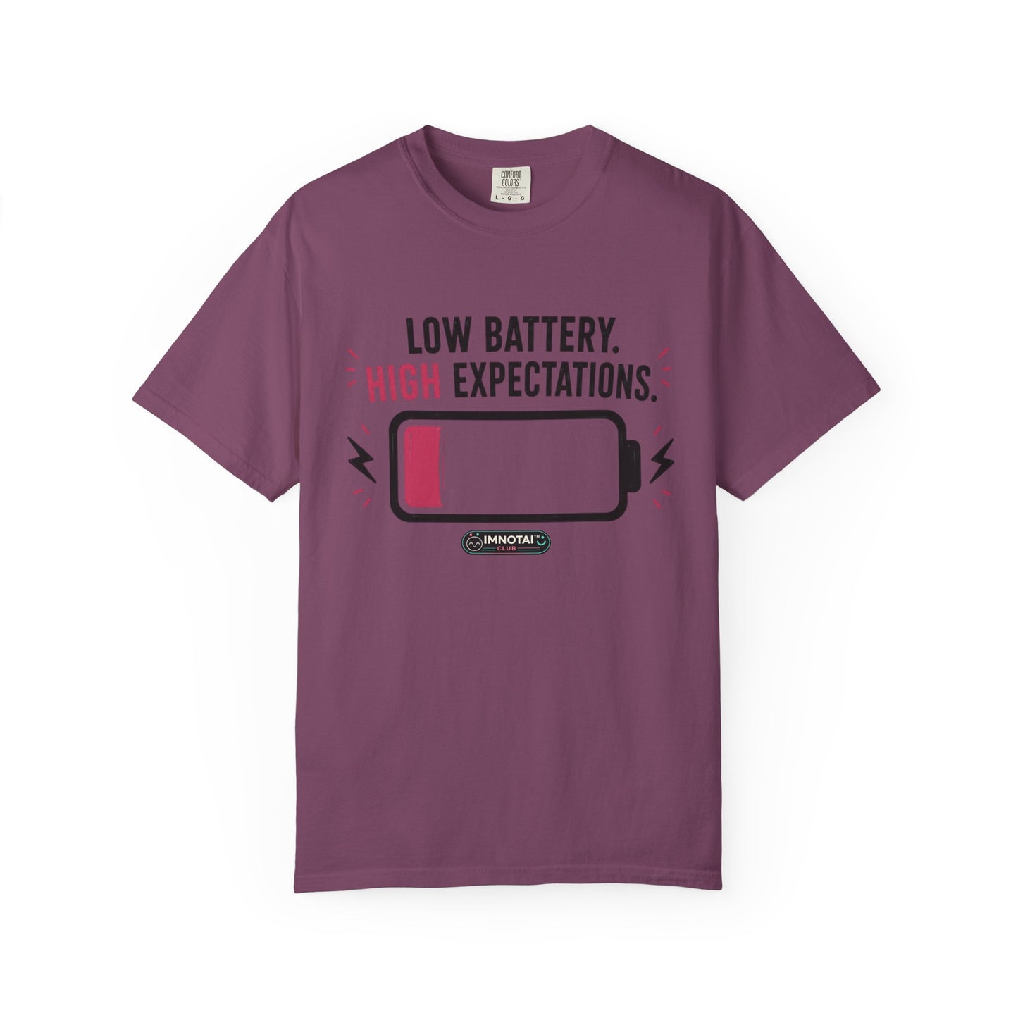 Low Battery, High Expectations T-Shirt