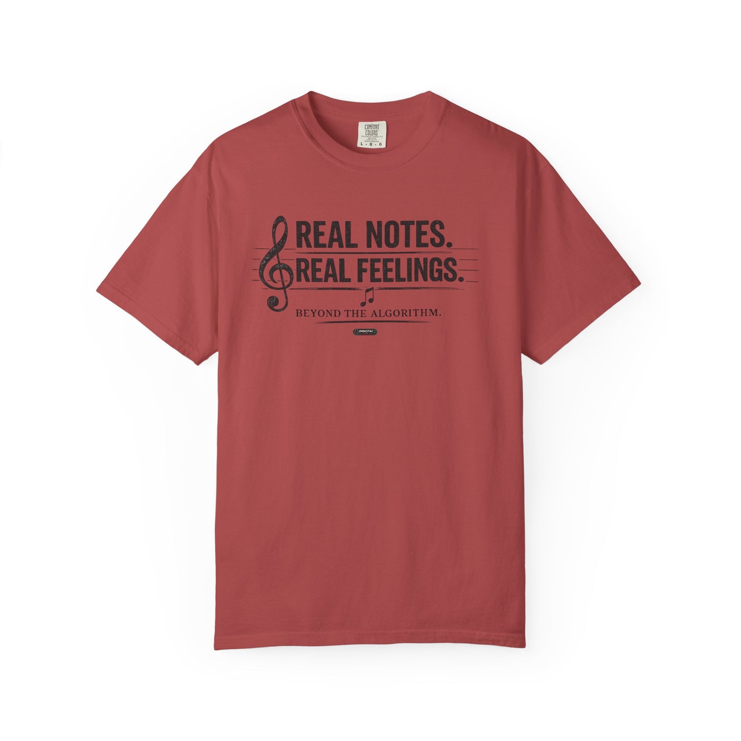 MUSIC: Real Notes, Real Feelings — 'Beyond the Algorithm' T-Shirt