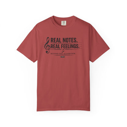 MUSIC: Real Notes, Real Feelings — 'Beyond the Algorithm' T-Shirt