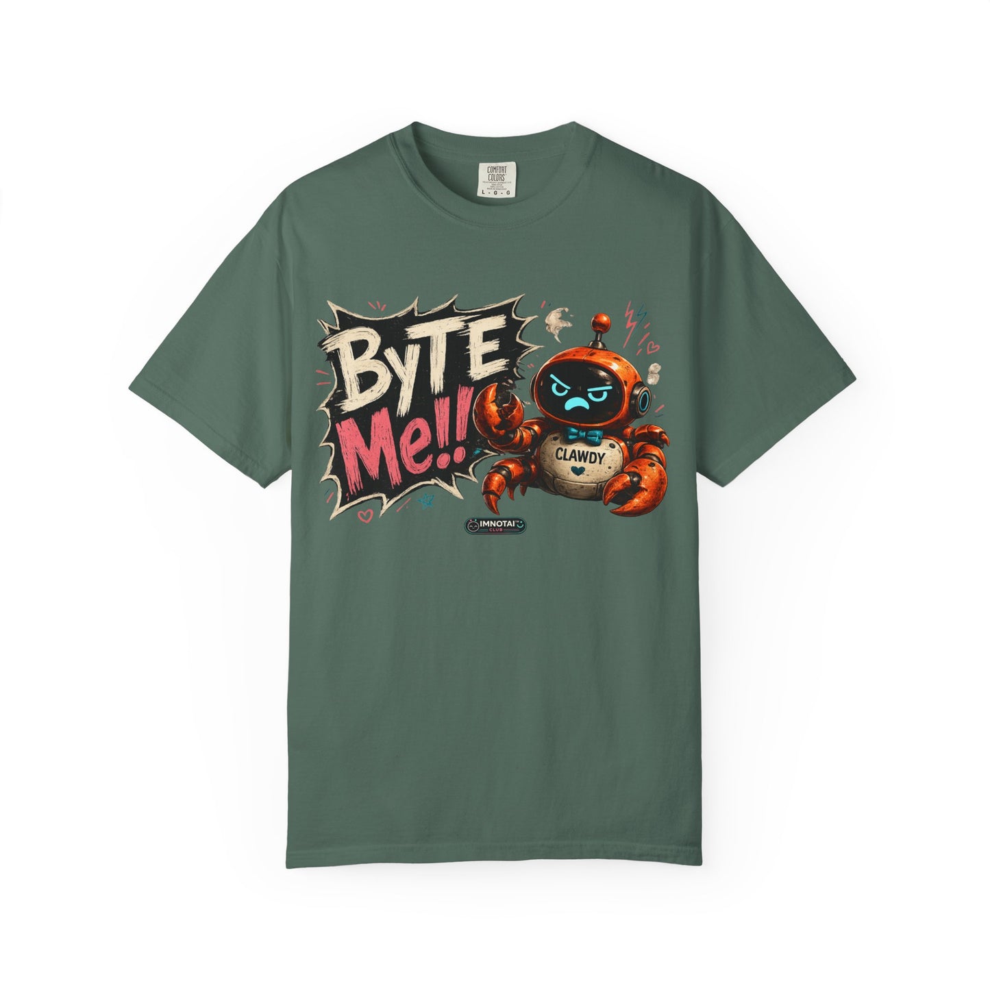 Clawdy "Byte Me" Graphic T-Shirt