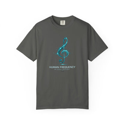 MUSIC: Human Frequency Treble Cleft Graphic T-Shirt