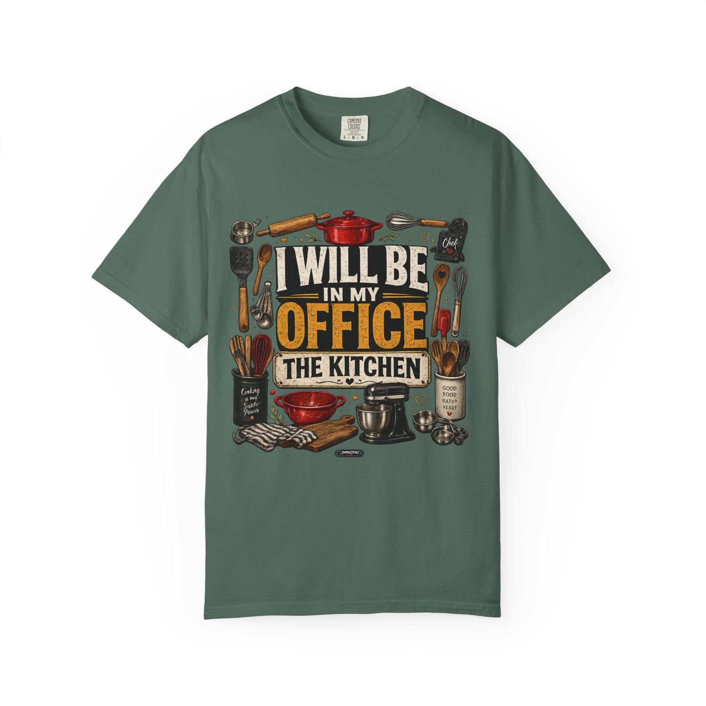Dad Rule Kitchen Is My Office T-Shirt — Funny Chef/Cook Shirt