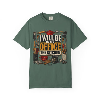 Dad Rule Kitchen Is My Office T-Shirt — Funny Chef/Cook Shirt
