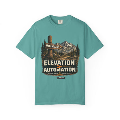 Mountains Elevation is GREATER Than Automation T-Shirt