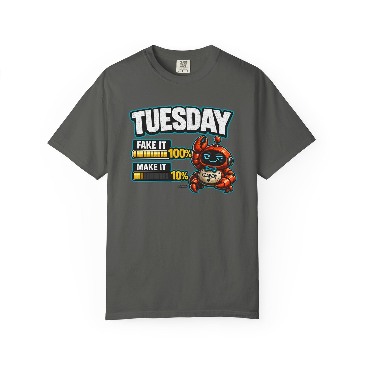 TUESDAY: 100% Fake it. 10% Make it