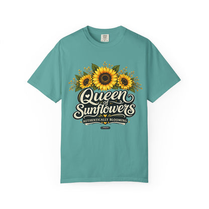 Queen of Sunflowers AUTHENTICALLY BLOOMING T-Shirt