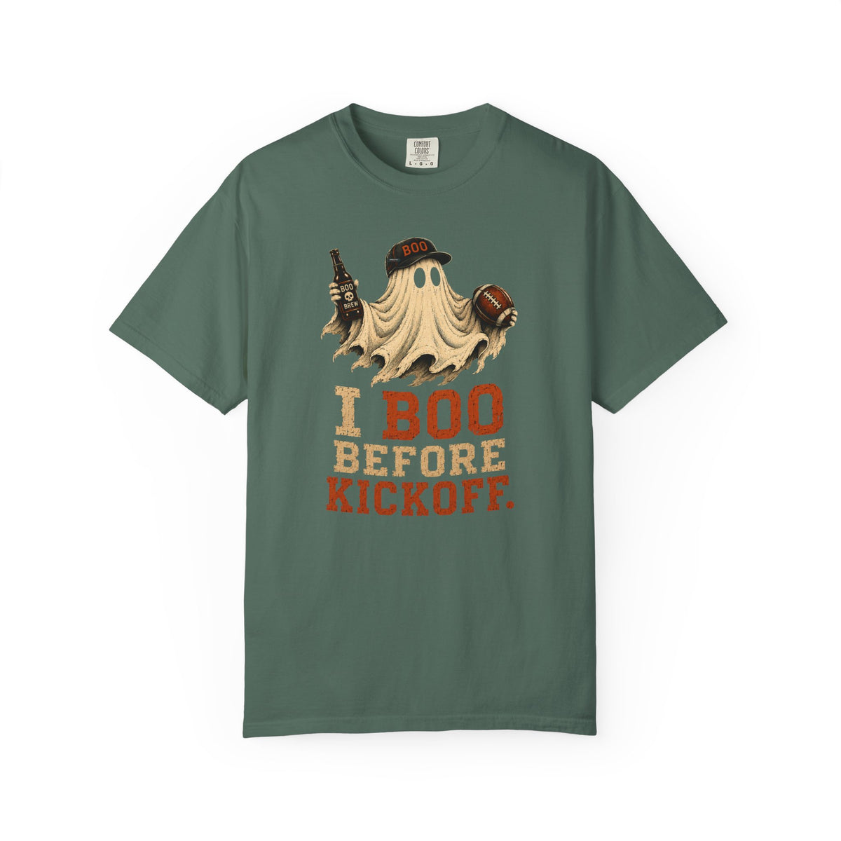 Halloween: I Boo Before Kickoff Ghost Tshirt