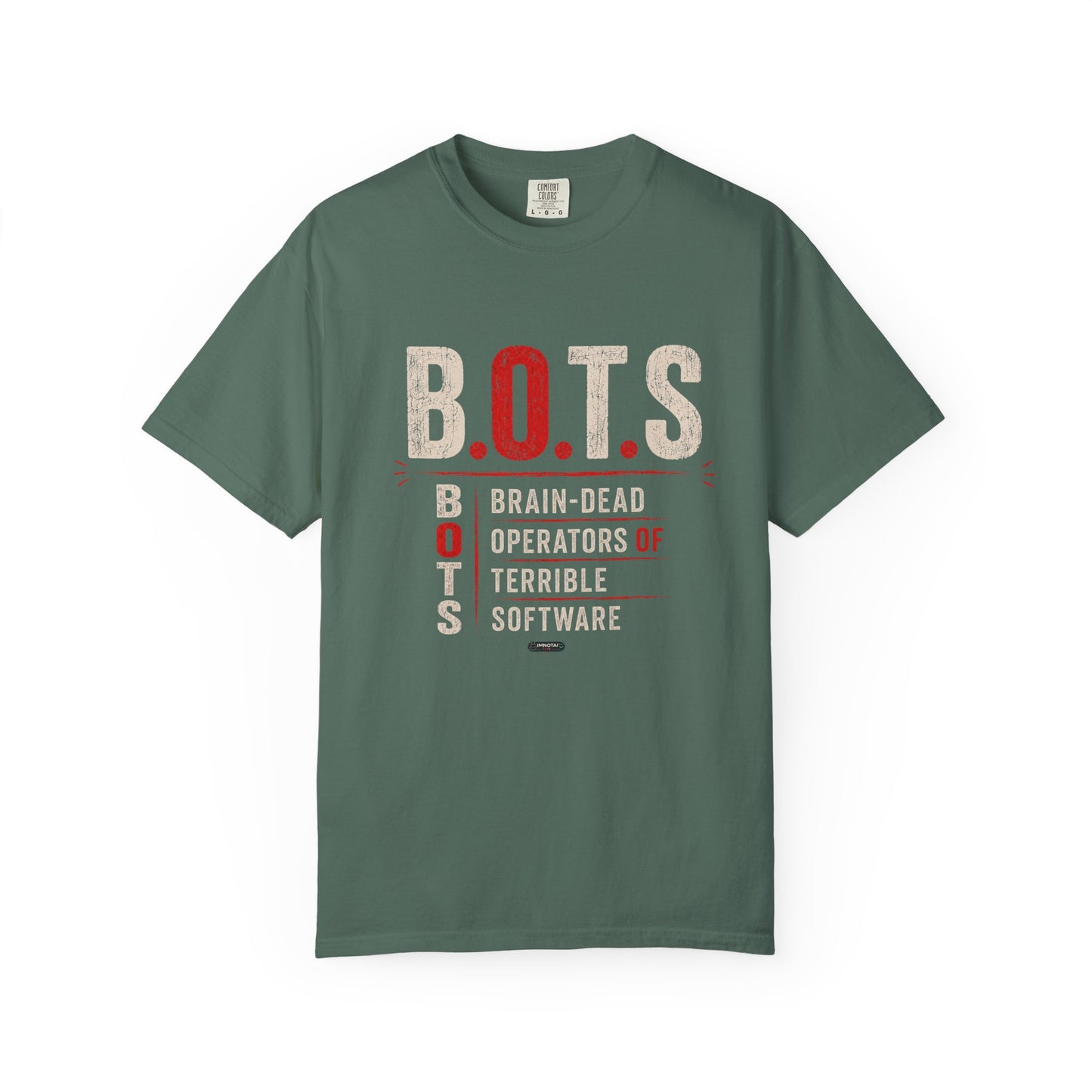 B.O.T.S. (Brain-Dead Operators, Terrible Software) Vintage Tech Humor Tee