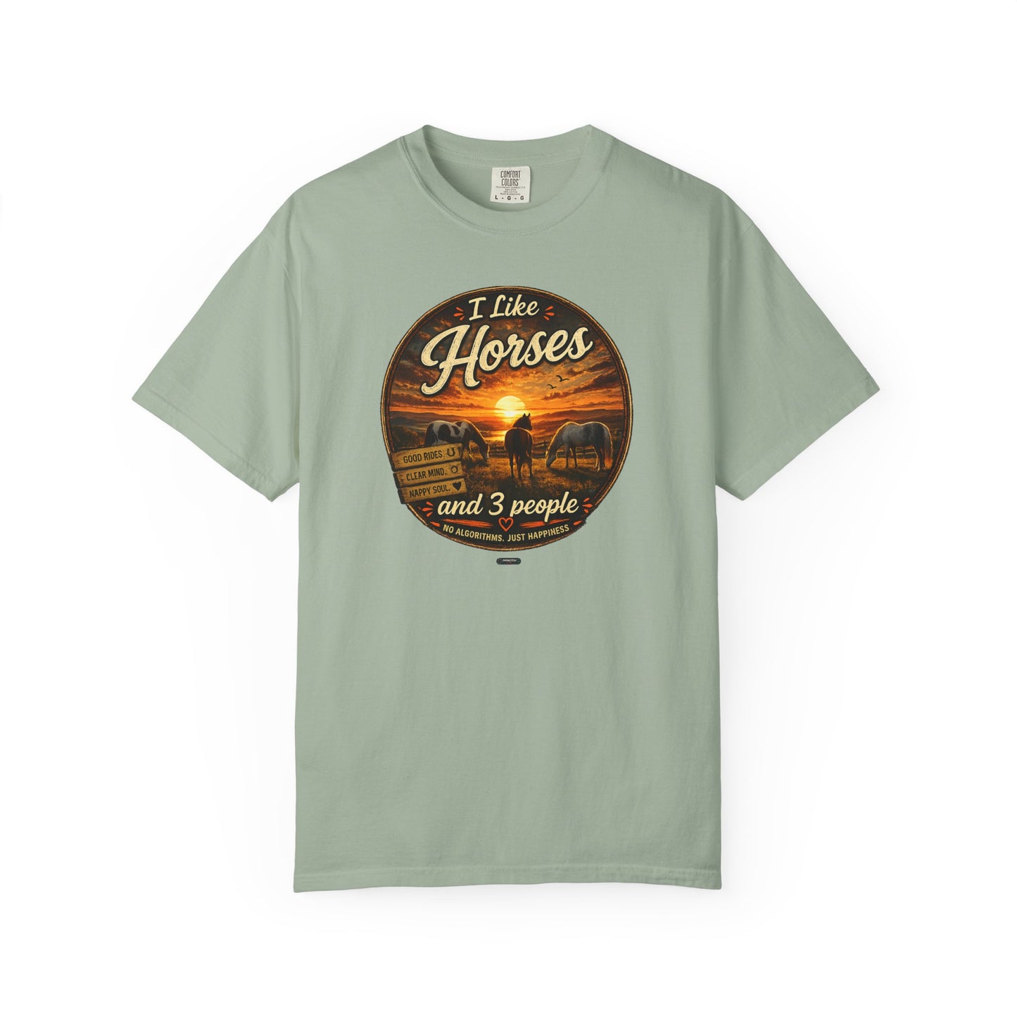 I Like Horses  and 3 People T-shirt