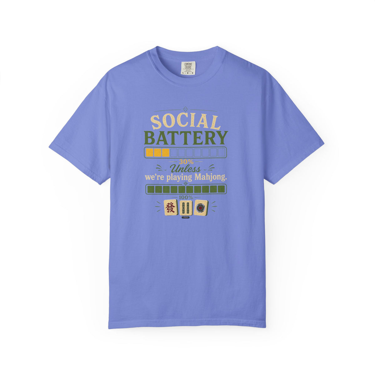 MAHJONG: Social Battery 30% T-Shirt