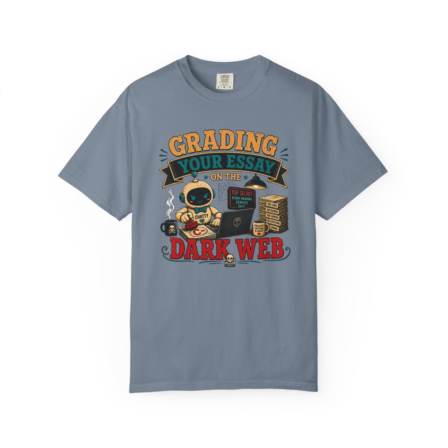 BTS: Grading Your Essay in the Dark Webb - Graphic Tee (Teacher / Parent Humor)