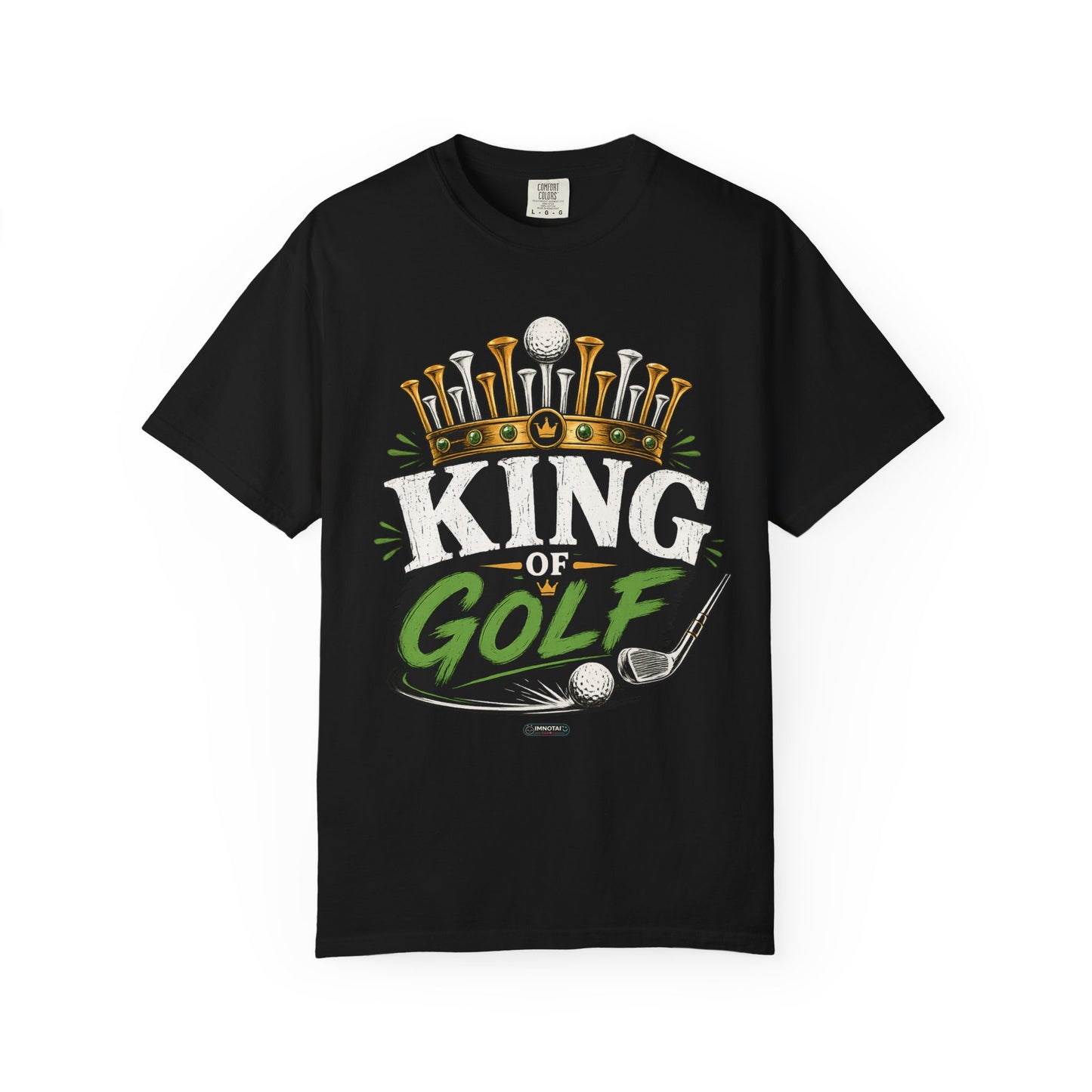King of Golf T-Shirt — Crowned Golfer Graphic Tee
