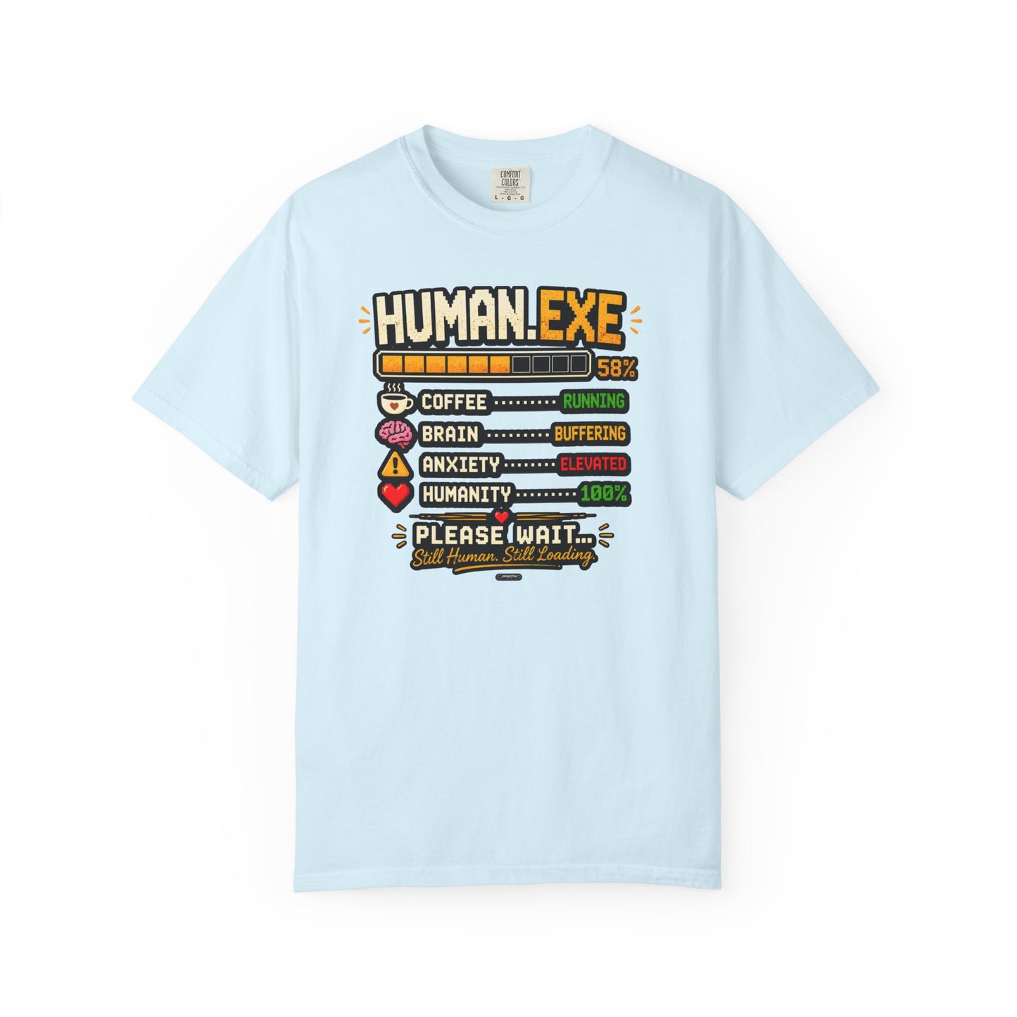 Human.EXE Loading Funny Graphic T-shirt
