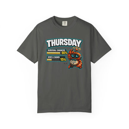 THURSDAY: Survival Chances 90%, Give a Damn 15%