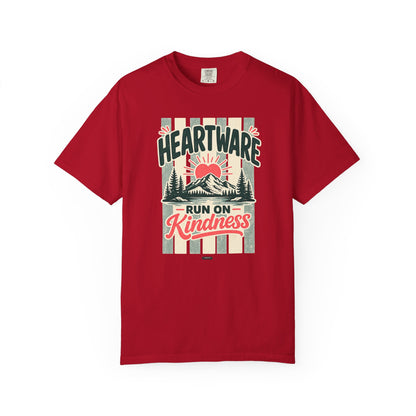HUMANWARE : HEARTWARE. Run on Kindness. Retro Nature T-Shirt