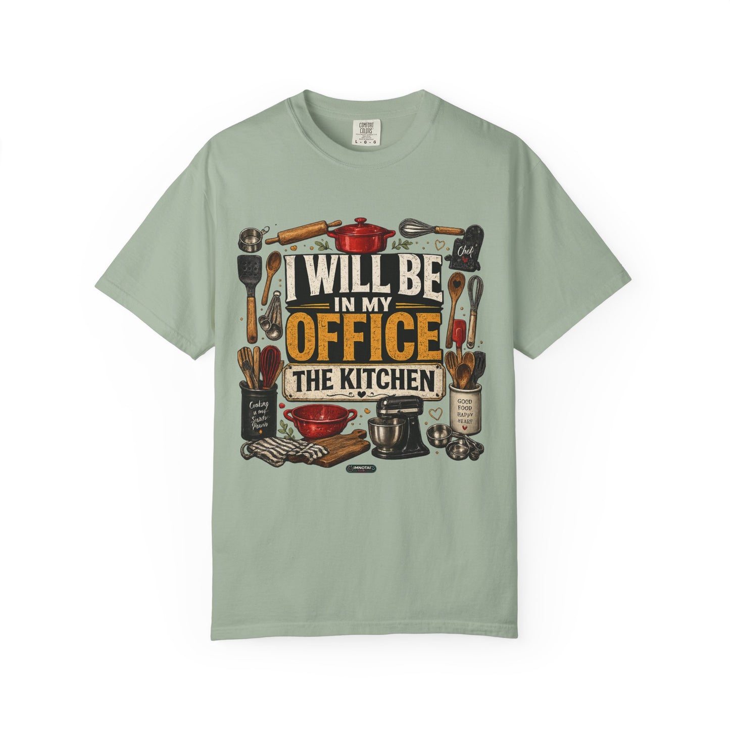 Dad Rule Kitchen Is My Office T-Shirt — Funny Chef/Cook Shirt