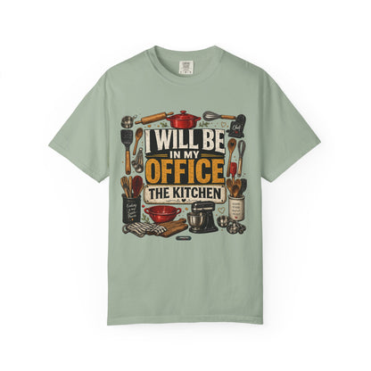 Dad Rule Kitchen Is My Office T-Shirt — Funny Chef/Cook Shirt