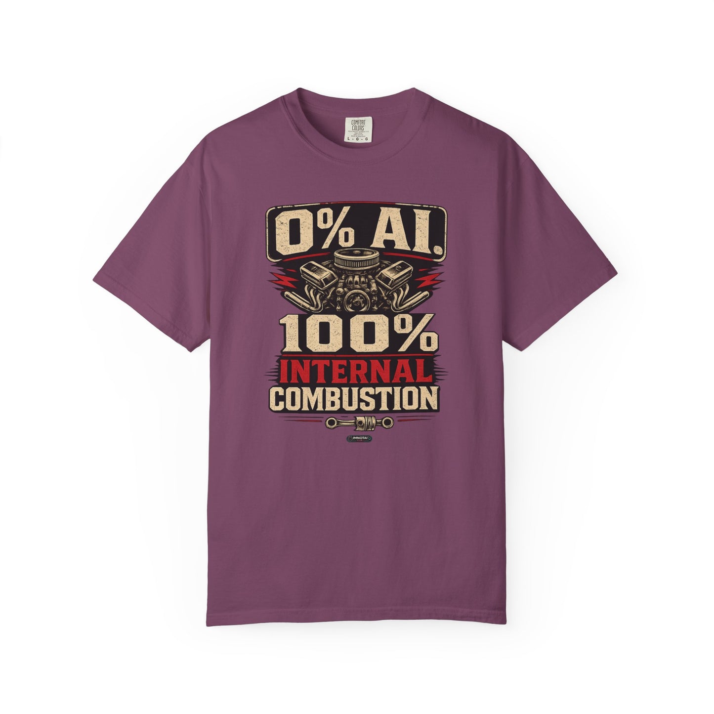 CLASSIC CAR 0% AI. 100% Internal Combustion T-Shirt