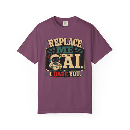 BTS: Replace Me With AI, I DARE YOU! - Graphic Tee (Teacher / Parent Humor)