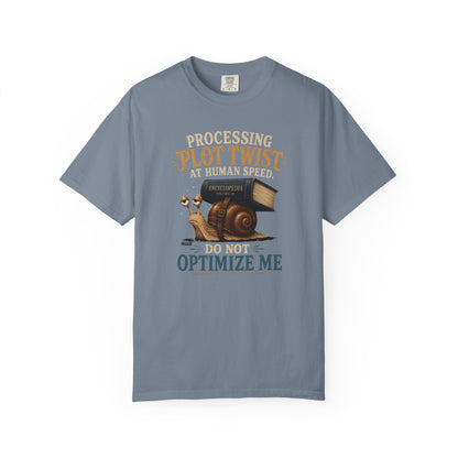 BOOKTee: Processing  Plot Twist At Human Speed. Do not Optimize  Me T-Shirt