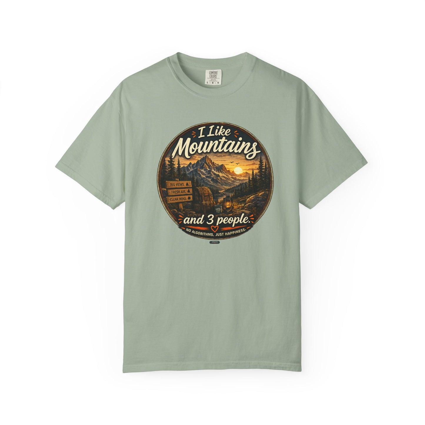 I Like Mountains  and 3 People T-shirt