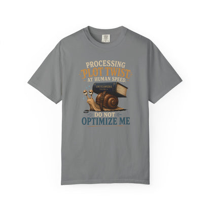 BOOKTee: Processing  Plot Twist At Human Speed. Do not Optimize  Me T-Shirt
