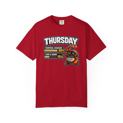 THURSDAY: Survival Chances 90%, Give a Damn 15%